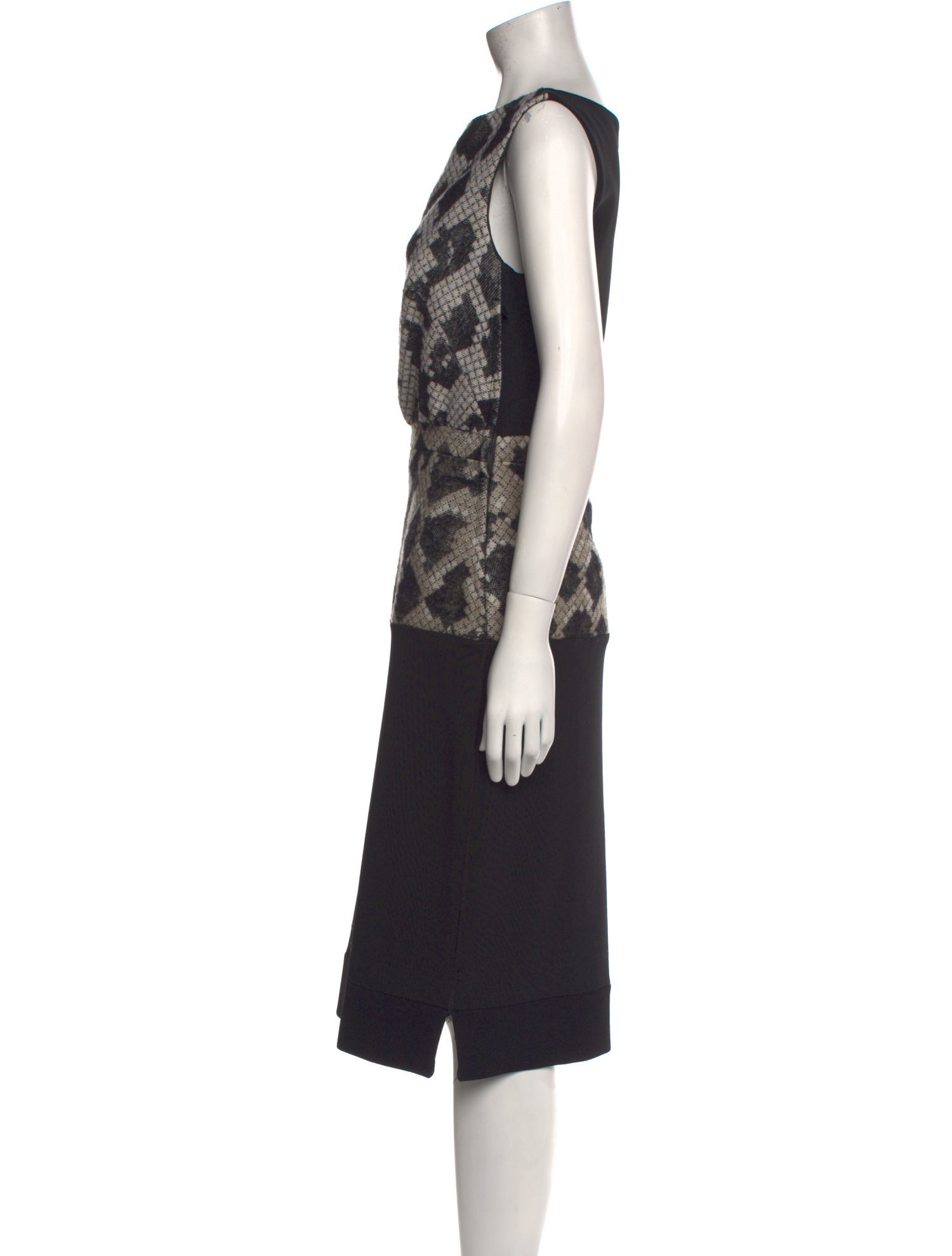 Balenciaga Printed Midi Length Dress