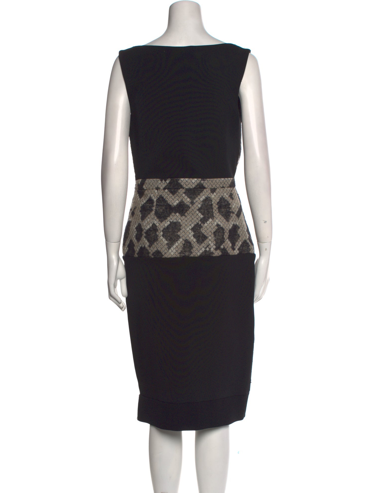 Balenciaga Printed Midi Length Dress