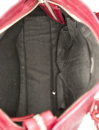 Balenciaga Leather Motocross City Metallic Edge Small