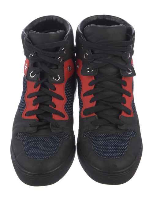 Balenciaga Leather Wedge Sneakers