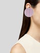 Balenciaga Striped Poplin Earring Set of Three