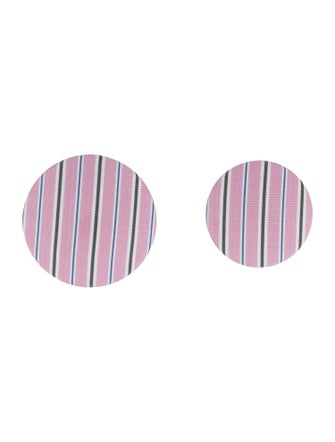 Balenciaga Striped Poplin Earring Set of Three
