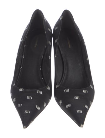 Balenciaga Satin Printed Pumps