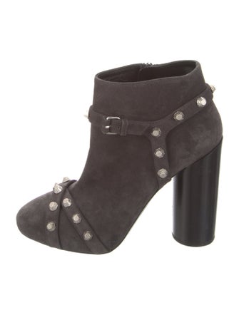 Balenciaga Suede Studded Accents Boots