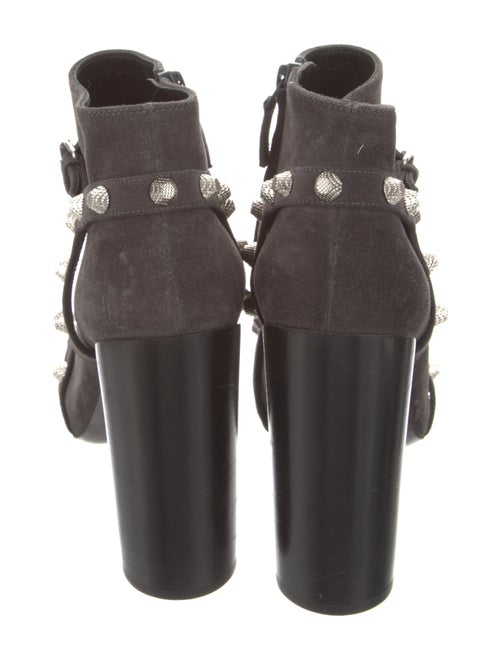 Balenciaga Suede Studded Accents Boots