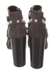 Balenciaga Suede Studded Accents Boots