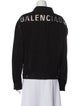 Balenciaga 2019 Rhinestone Logo Denim Jacket