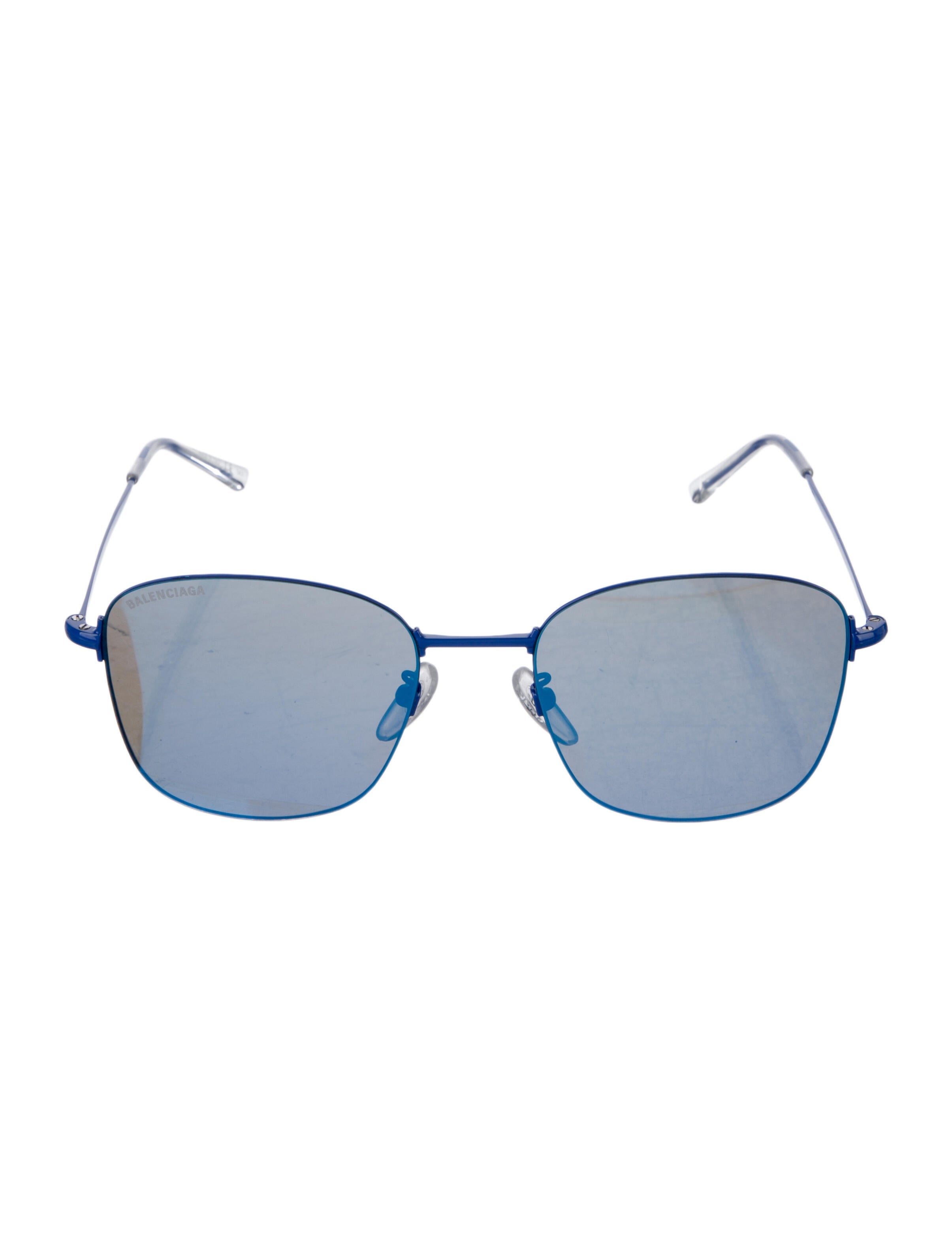 Balenciaga Square Mirrored Sunglasses
