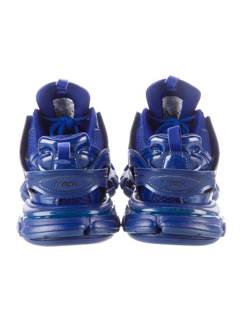 Balenciaga Leather Mesh Accents Athletic Sneakers