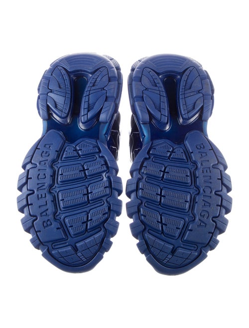 Balenciaga Leather Mesh Accents Athletic Sneakers