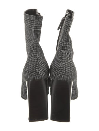 Balenciaga Houndstooth Print Sock Boots