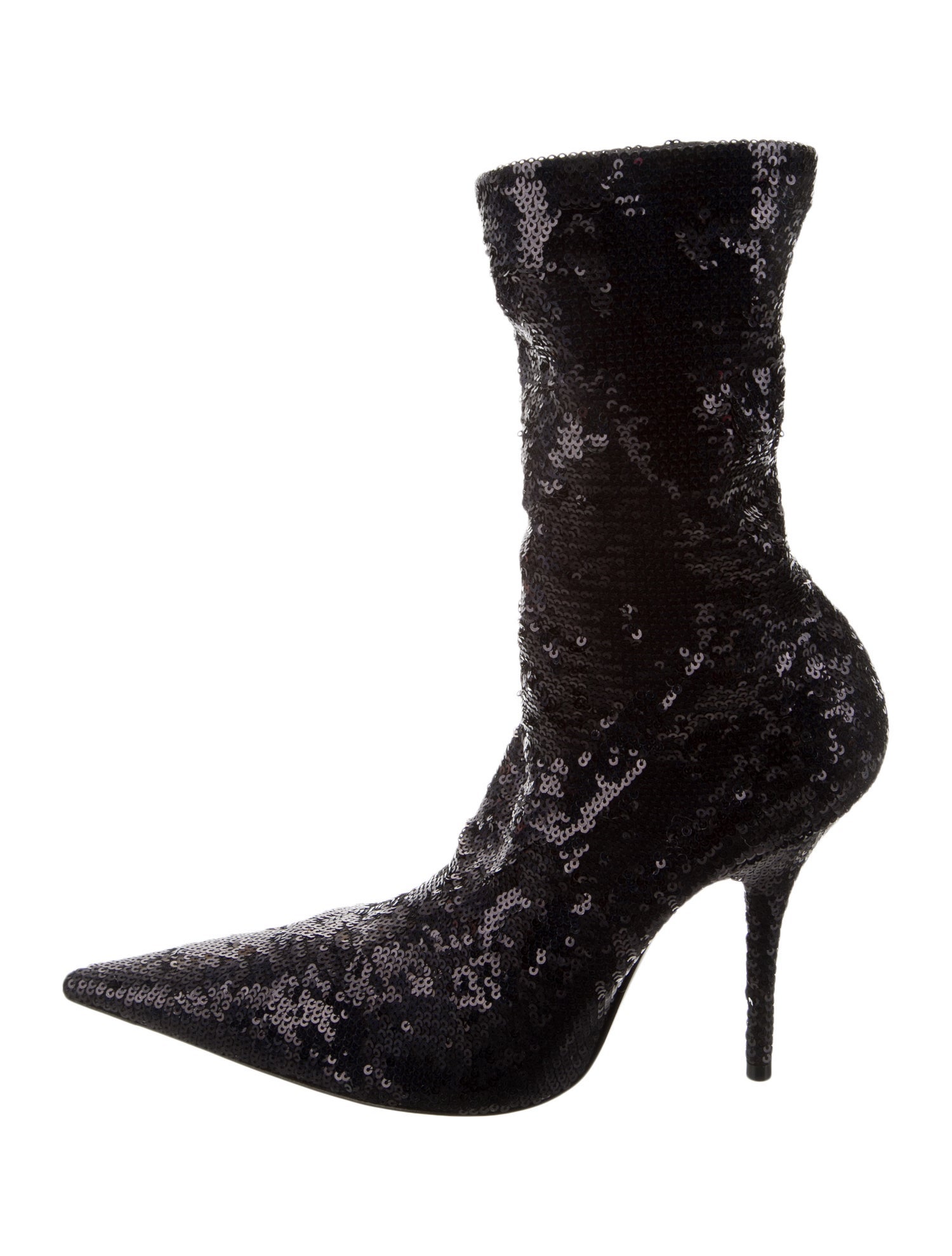 Balenciaga Sequins Sequin Embellishments Sock Boots