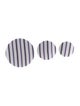 Balenciaga Fabric Stripes Set Of 3 Button Drop Earring