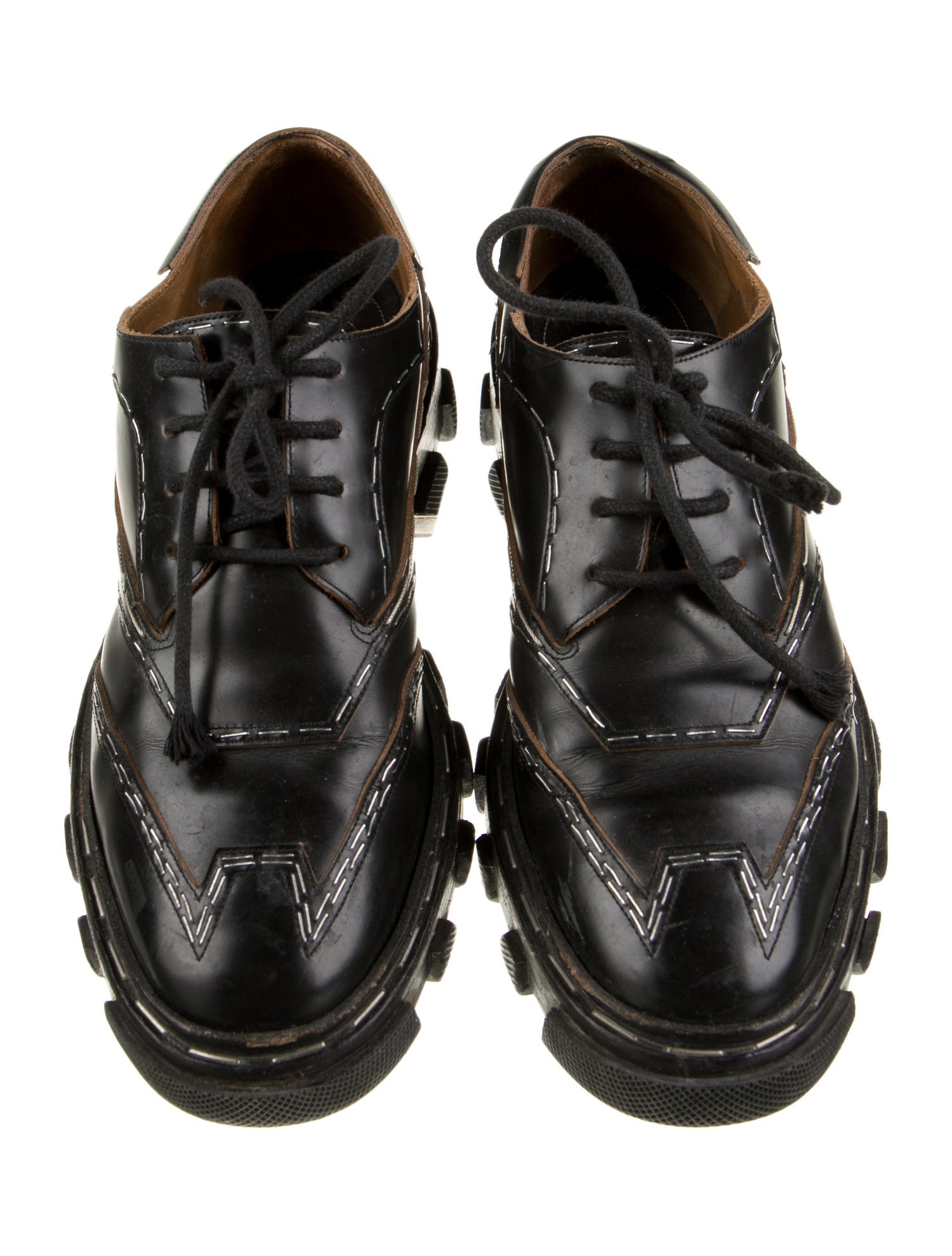 Balenciaga Leather Oxfords
