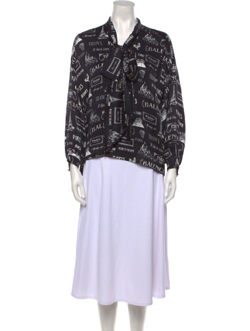 Balenciaga 2019 Silk Blouse