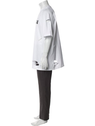 Balenciaga 2021 Destroyed Logo T-Shirt