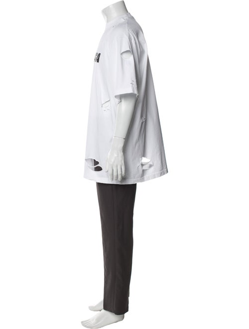 Balenciaga 2021 Destroyed Logo T-Shirt