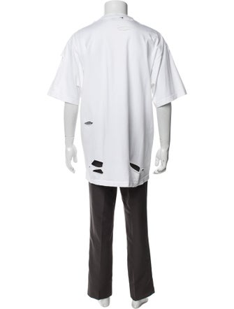 Balenciaga 2021 Destroyed Logo T-Shirt