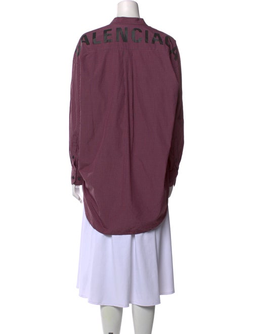 Balenciaga 2019 Mock Neck Blouse