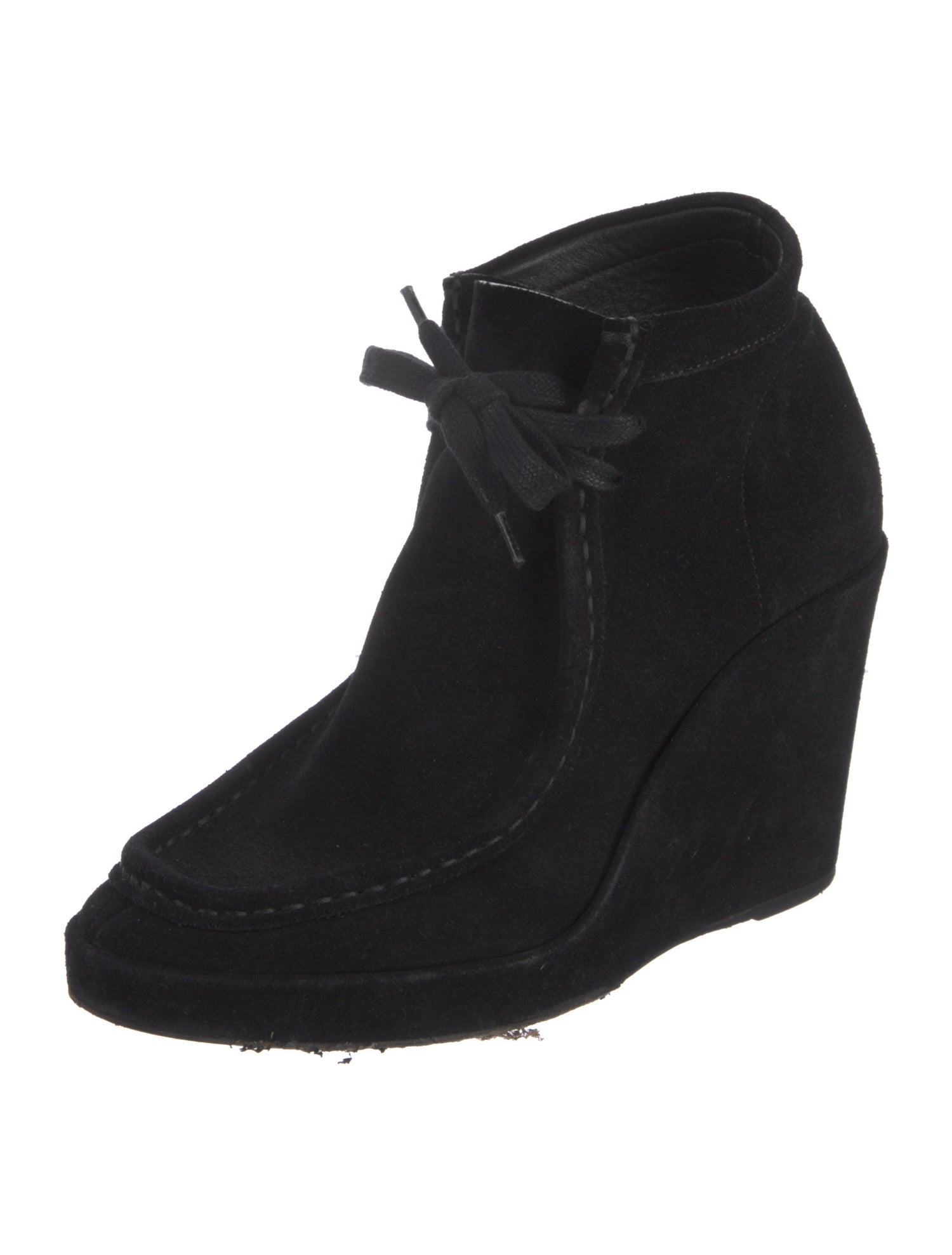 Balenciaga Suede Lace-Up Boots