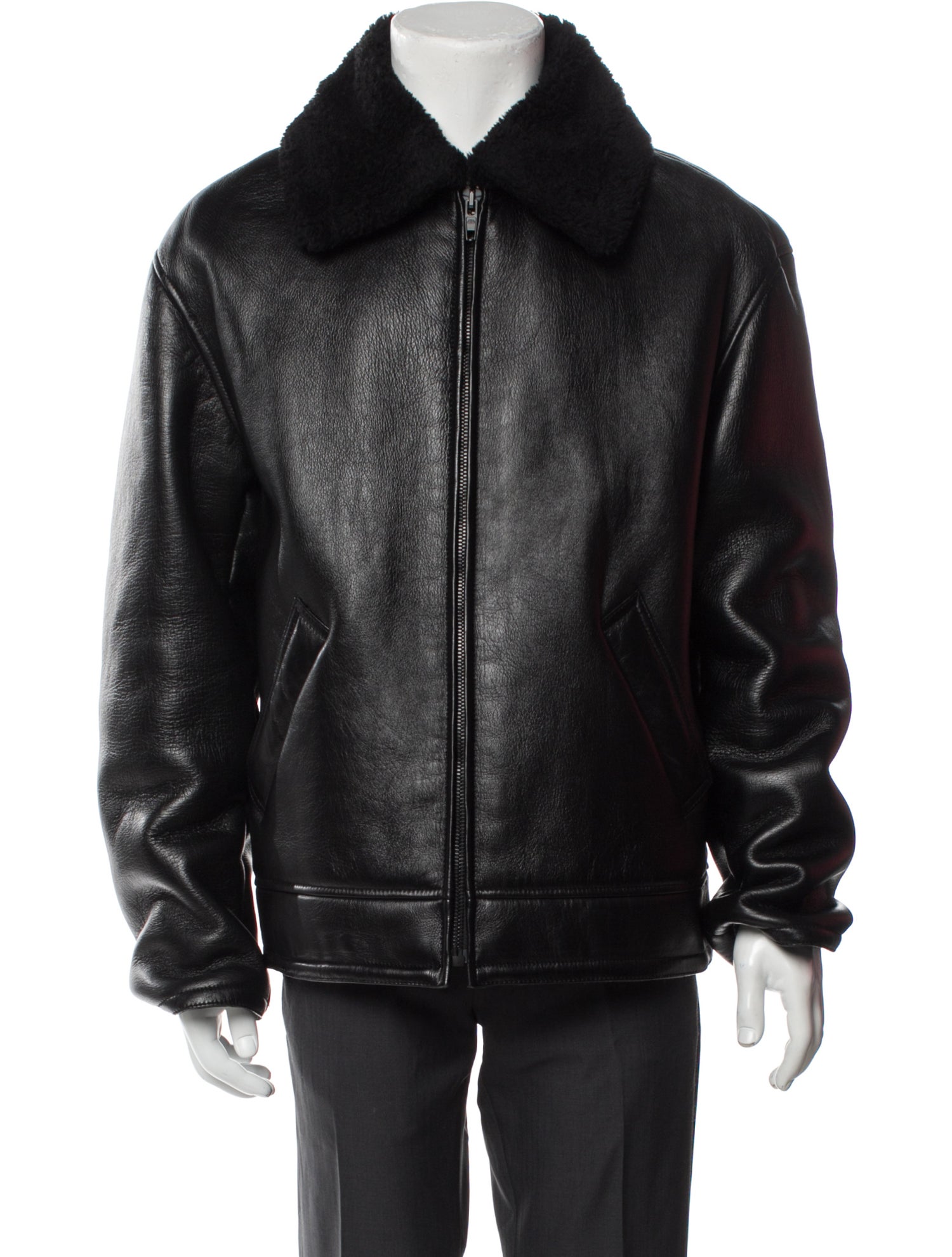 Balenciaga 2019 Lamb Leather Moto Jacket