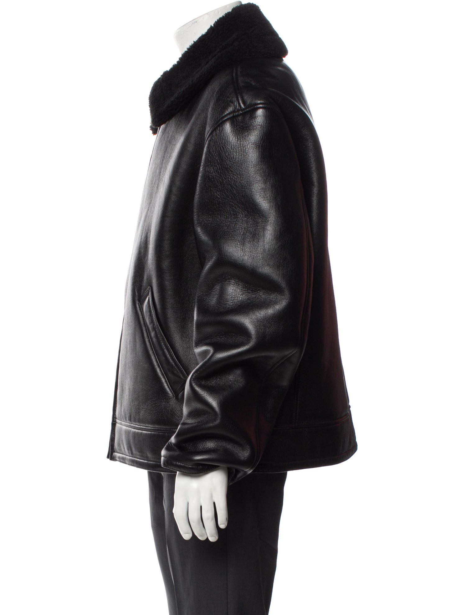 Balenciaga 2019 Lamb Leather Moto Jacket
