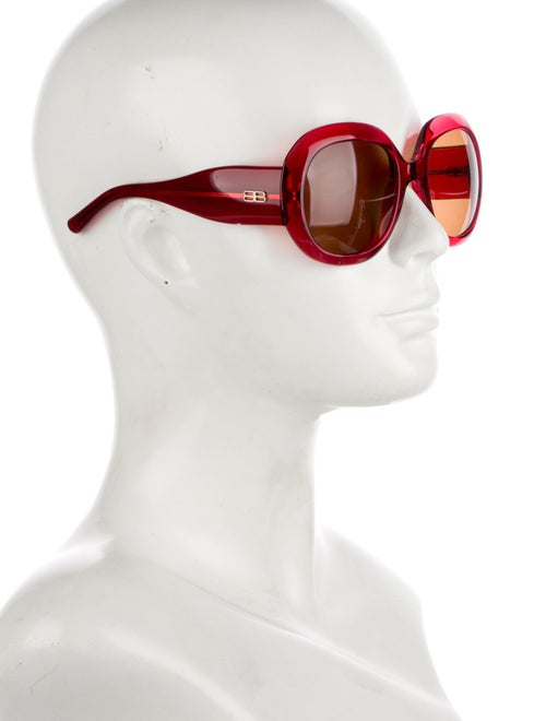 Balenciaga Signature Logo Oversize Sunglasses