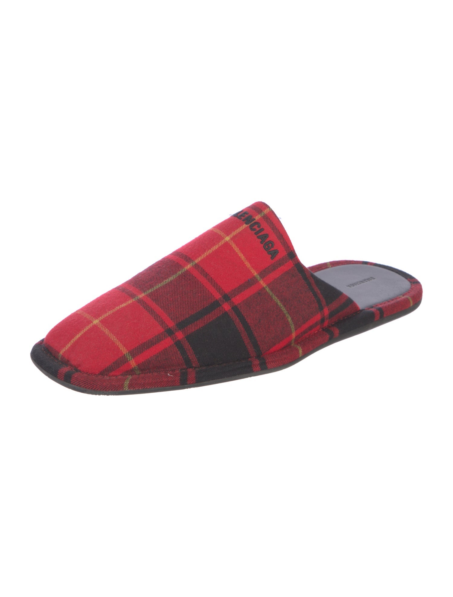 Balenciaga Printed Embroidered Accent Slippers