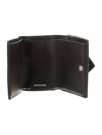 Balenciaga 2022 Leather Compact Wallet
