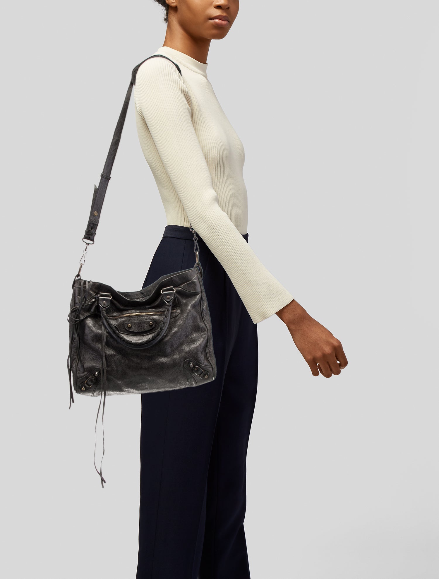 Balenciaga Leather Motocross Classic City