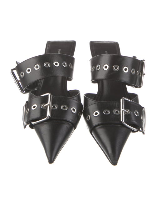 Balenciaga Leather Printed Mules