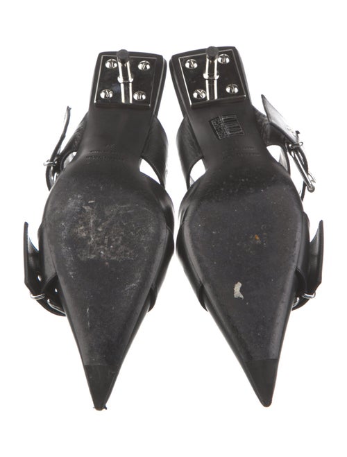 Balenciaga Leather Printed Mules