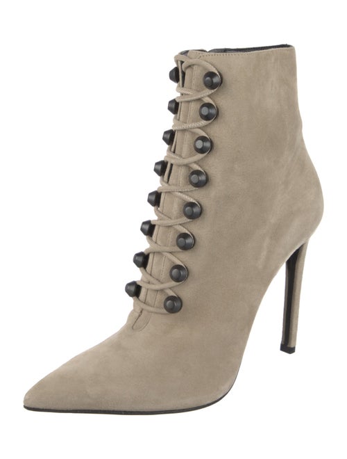 Balenciaga Suede Lace-Up Boots