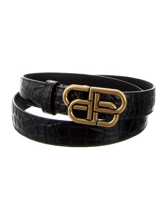 Balenciaga Skinny Leather Belt