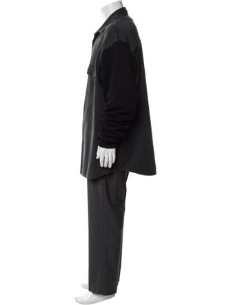 Balenciaga 2018 Denim Hooded Zip Up Parka