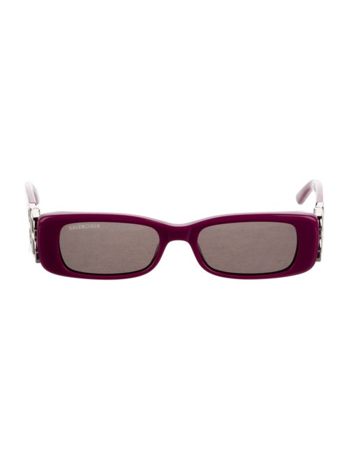 Balenciaga Square Tinted Sunglasses