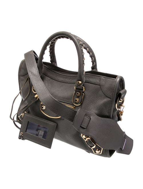 Balenciaga Leather Motocross City Metallic Edge