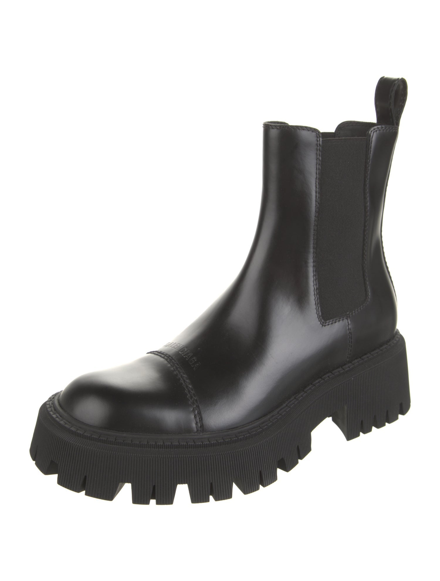 Balenciaga TRACTOR Leather Chelsea Boots