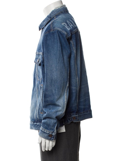 Balenciaga 2018-2019 Signature Logo Denim Jacket