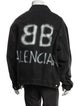 Balenciaga 2021 Spray Painted Graffiti Denim Jacket
