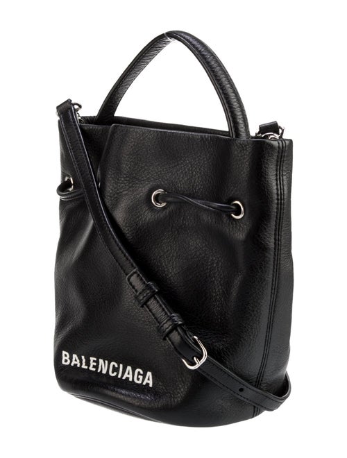 Balenciaga Leather Everyday Bucket Bag XS