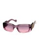 Balenciaga Square Tinted Sunglasses