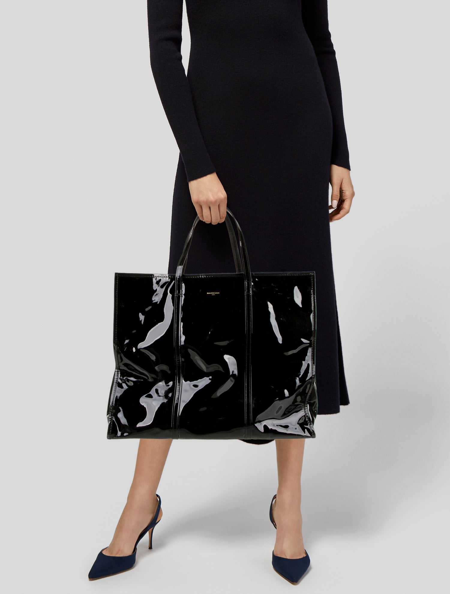 Balenciaga Patent Leather Tote