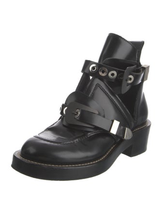 Balenciaga Leather Combat Boots
