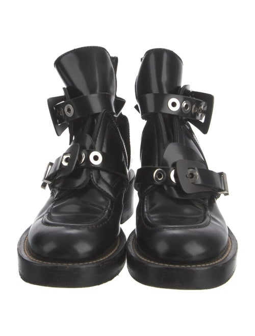 Balenciaga Leather Combat Boots