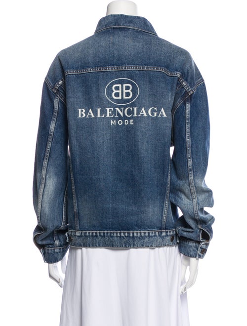 Balenciaga 2018 'BB Mode' Denim Jacket