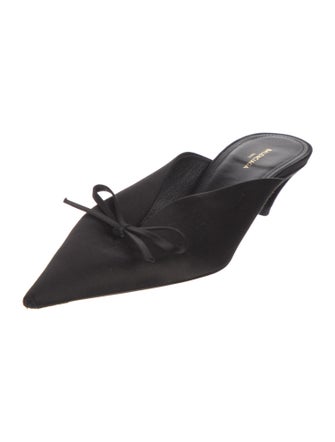 Balenciaga Satin Bow Accents Mules