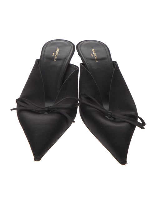 Balenciaga Satin Bow Accents Mules
