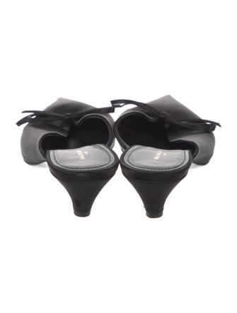 Balenciaga Satin Bow Accents Mules