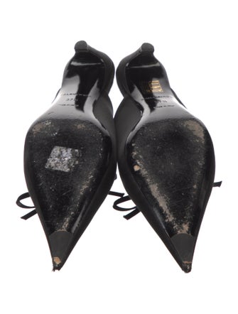 Balenciaga Satin Bow Accents Mules